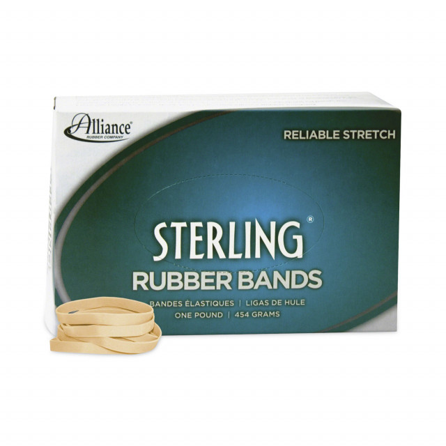   Basics Rubber Bands, Size 33 (3-1/2 x 1/8 Inch), 600  Bands/1 lb Pack, 3-Pack, Tan : Office Products