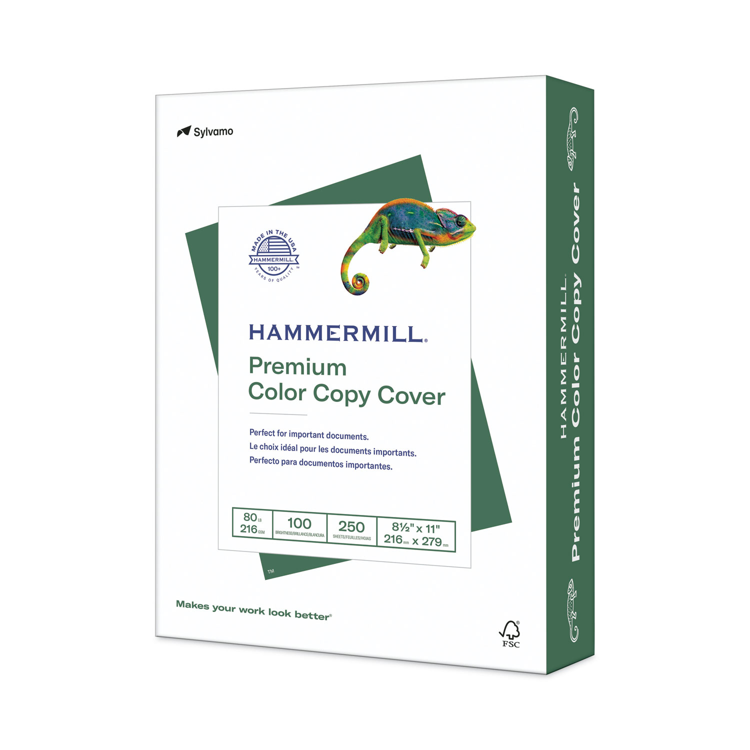 Hammermill Color Copy Digital Cover Stock 80 lbs. 8-1/2 x 11 White 250 Sheets