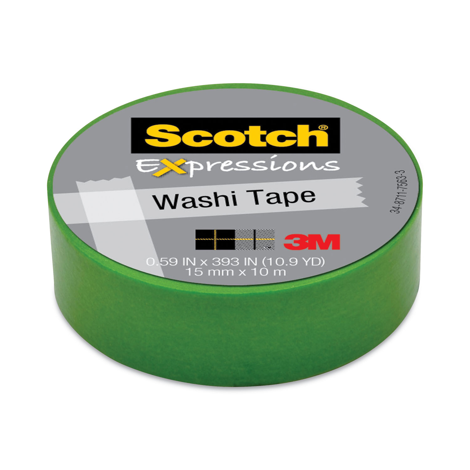 Scotch Expressions Masking Tape, .94 x 20 yds, Primary Green by Scotch - 3