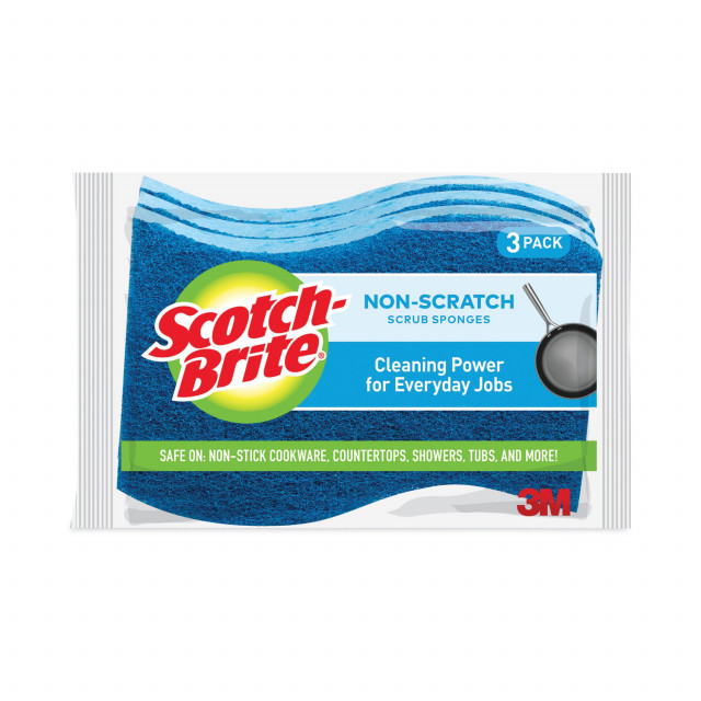Non-Scratch Multi-Purpose Scrub Sponge, 4.4 x 2.6, 0.8 Non-Scratch Multi-Purpose Scrub Sponge, 4.4 x 2.6, 0.8