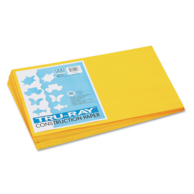 Prang® Construction Paper Pad, 8 Assorted Colors, 18 x 12, 48