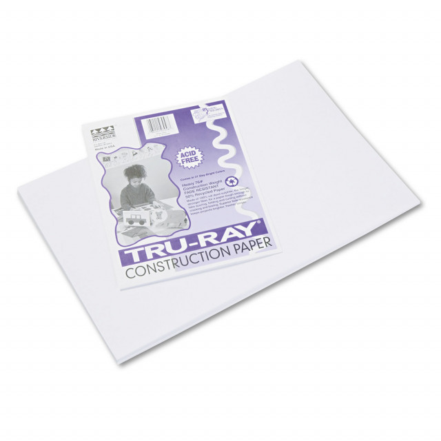 Tru-Ray Construction Paper - 12 x 9 - 50 / Pack - Black 