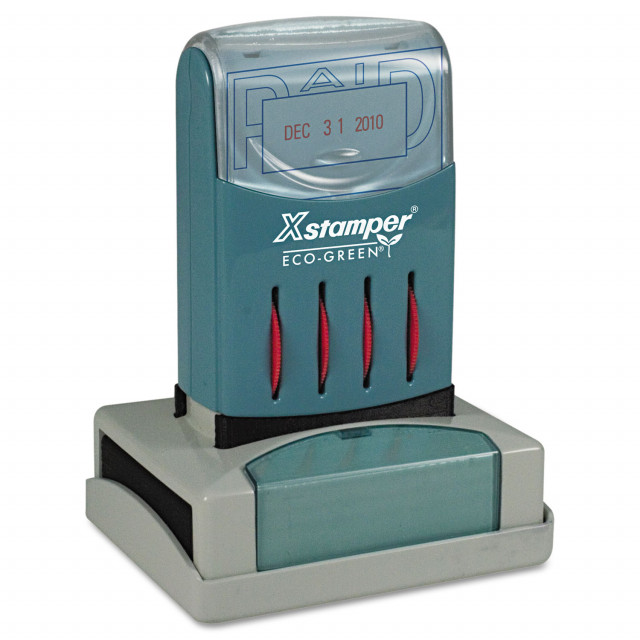 VersaDater Message Dater, 2.13 x 1.31, RECEIVED, Blue/Red