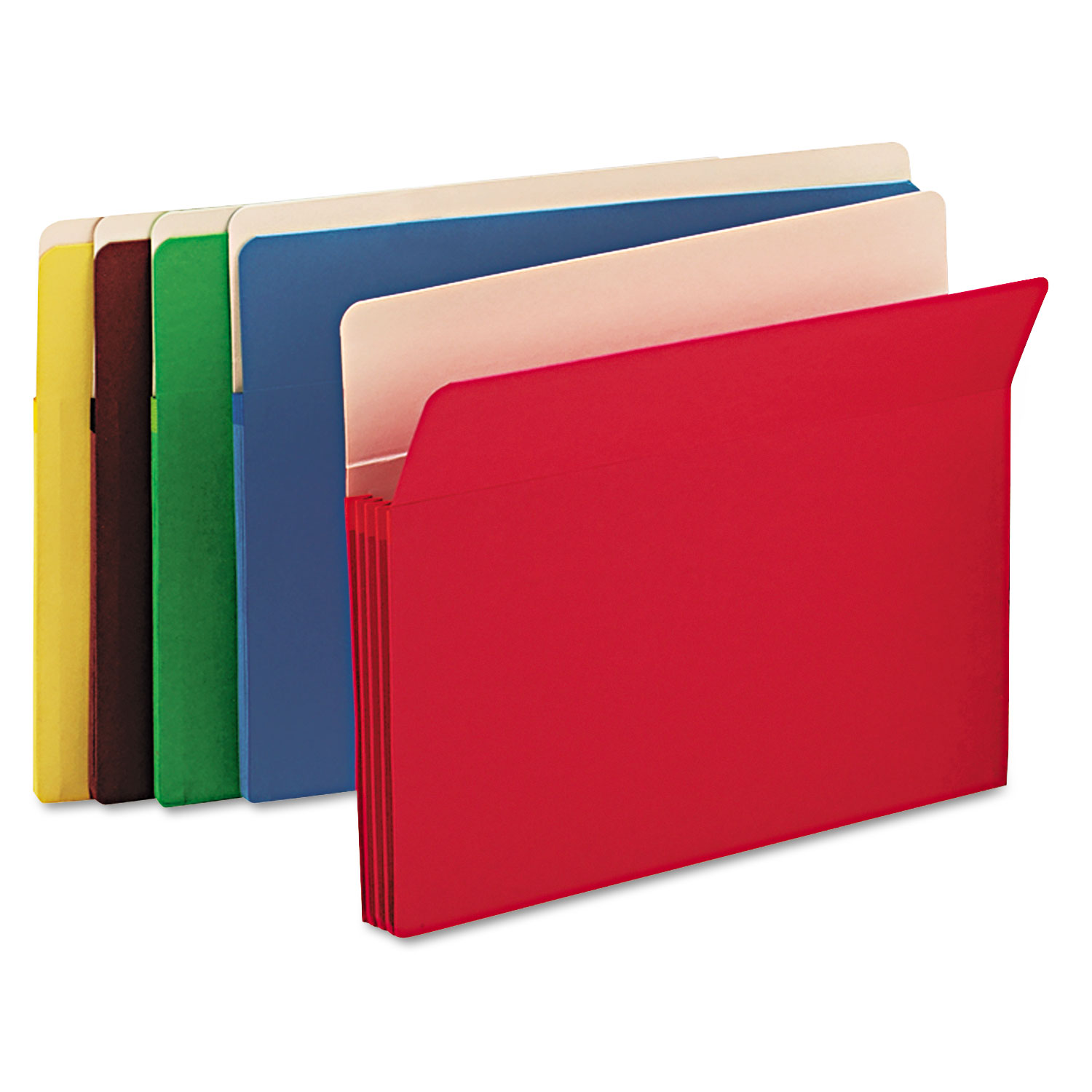 Smead® Colored File Pockets, 3.5