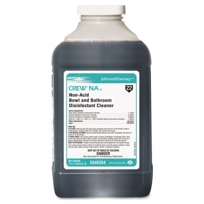 Crew Non-Acid Bowl and Bathroom Cleaner, 2.5 L Bottle, 2/Carton Crew Non-Acid Bowl and Bathroom Cleaner, 2.5 L Bottle, 2/Carton