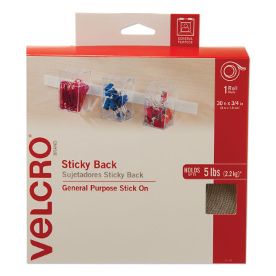 Sticky-Back Fasteners, Removable Adhesive, 0.75 Sticky-Back Fasteners, Removable Adhesive, 0.75