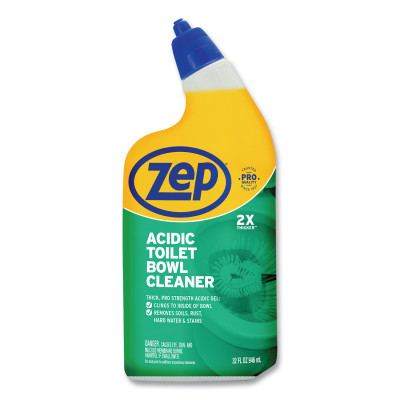 Acidic Toilet Bowl Cleaner, Mint, 32 oz Bottle, 12/Carton Acidic Toilet Bowl Cleaner, Mint, 32 oz Bottle, 12/Carton