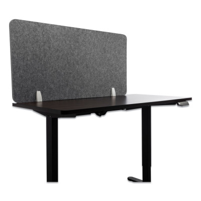 Desk Screen Cubicle Panel and Office Partition Privacy Screen, 47 x 1 x 23.5, Polyester, Gray Desk Screen Cubicle Panel and Office Partition Privacy Screen, 47 x 1 x 23.5, Polyester, Gray