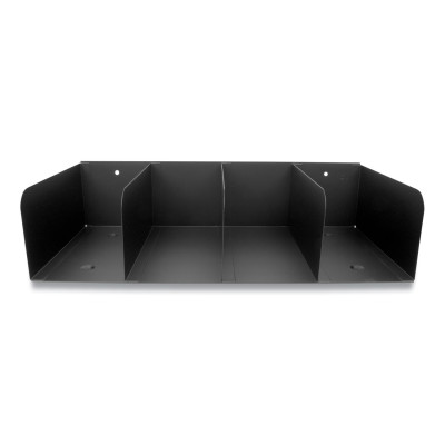 Trays, 4 Compartments, 16 x 8 x 4, Heavy Gauge Steel, Black Trays, 4 Compartments, 16 x 8 x 4, Heavy Gauge Steel, Black