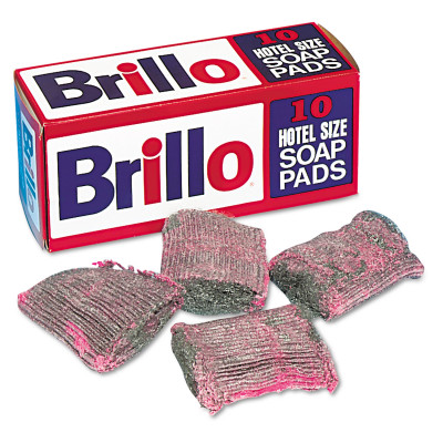 Hotel Size Steel Wool Soap Pad, 4 x 4, Charcoal/Pink,10/Pack, 120/Carton Hotel Size Steel Wool Soap Pad, 4 x 4, Charcoal/Pink,10/Pack, 120/Carton