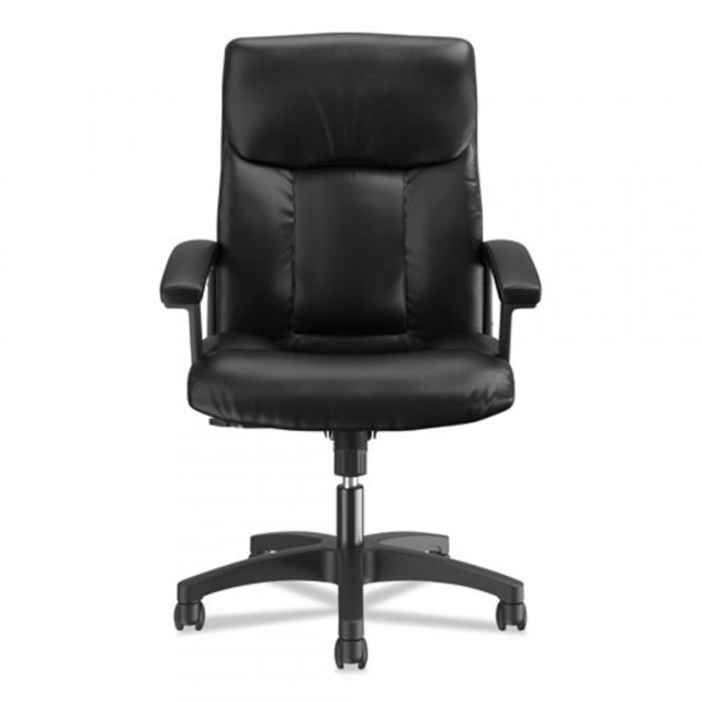 HVL151 Executive High-Back Leather Chair, Supports Up to 250 lb, 17.75