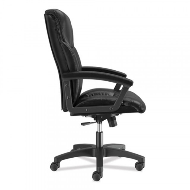 HVL151 Executive High-Back Leather Chair, Supports Up to 250 lb, 17.75