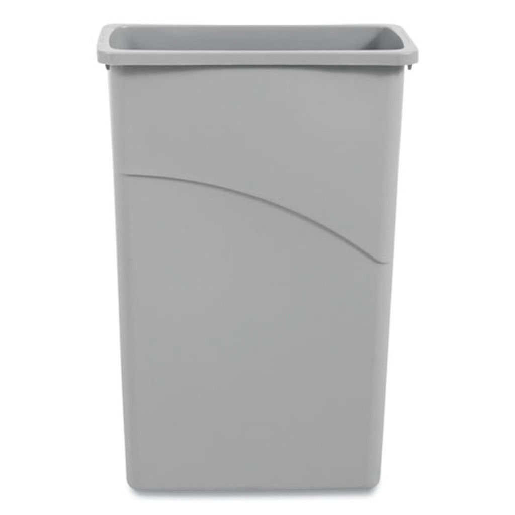 Boardwalk® Slim Waste Container, 23 gal, Gray, Plastic Quipply