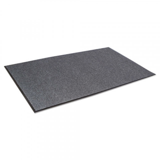 Needle Rib Wipe and Scrape Mat, Polypropylene, 48 x 72, Gray