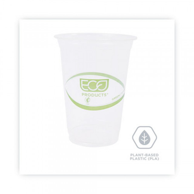  16 oz Green Cups [50 Pack] Disposable Plastic Cup, Big