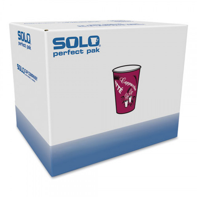 Solo Cup OF12BI0041 Bistro Design Hot Drink Cups, Paper, 12oz, 300/Carton