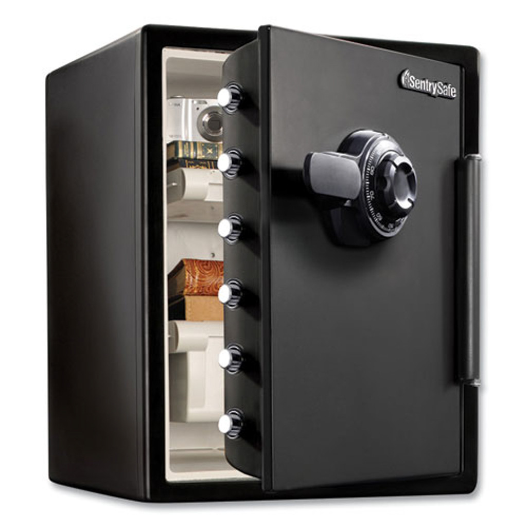 Sentry® Safe Fire-Safe with Combination Access, cu ft, 18.6w x 19.3d x  23.8h, Black Quipply