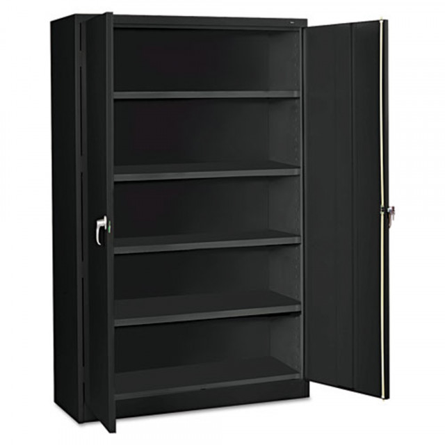 Tennsco Assembled Jumbo Steel Storage Cabinet 48W x 24D x 78H Black