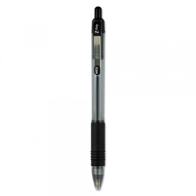 Zebra Z-Grip Retractable Ballpoint Pens - Medium Pen Point ZEB12225, ZEB  12225 - Office Supply Hut