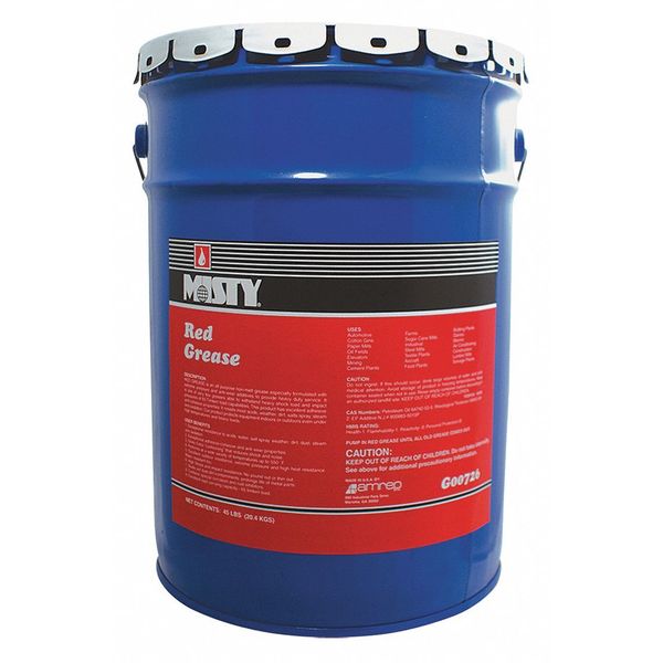 Misty® Red Grease, NLGI Grade 2, 45lb