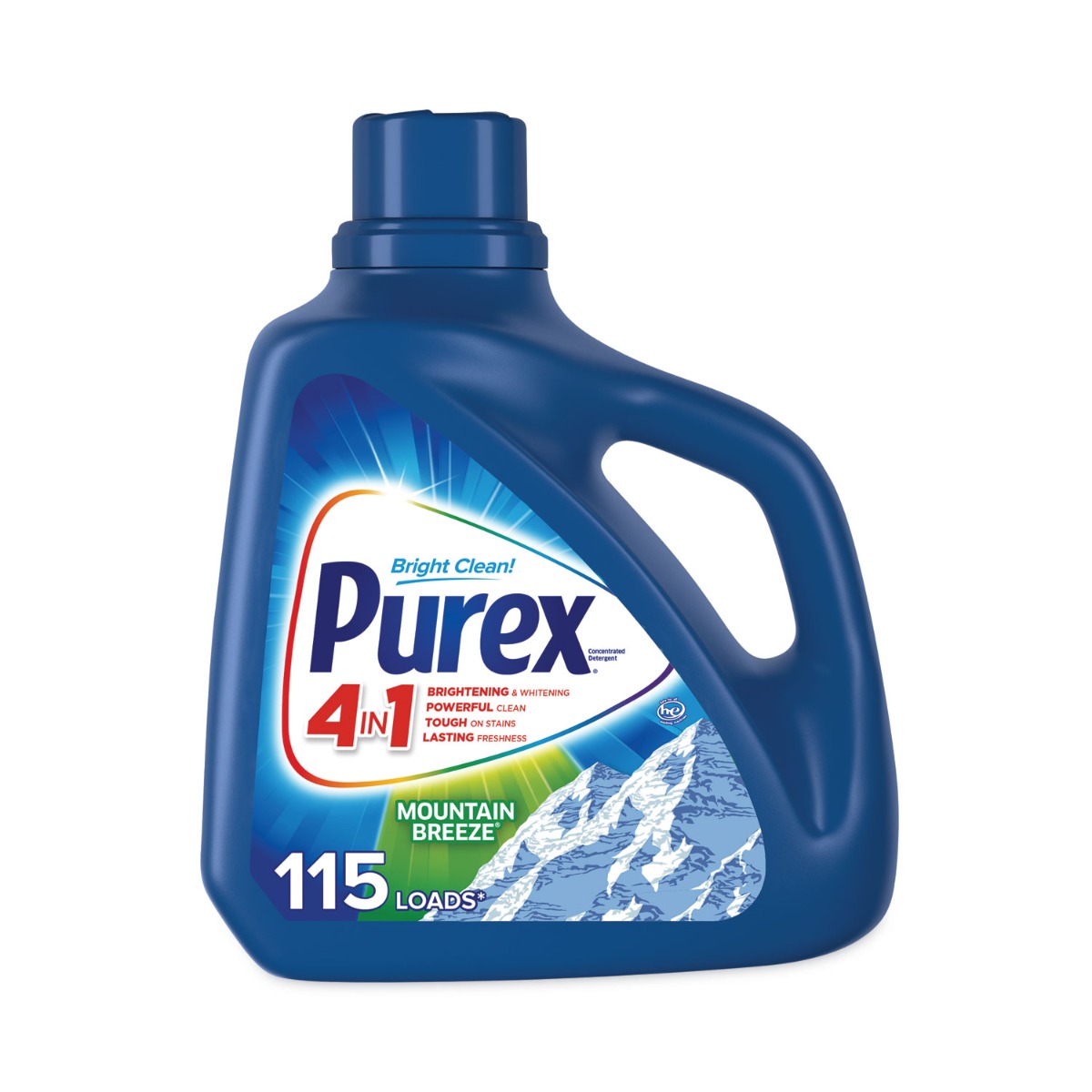Purex® Liquid Laundry Detergent, Mountain Breeze, 150 oz Bottle, 4