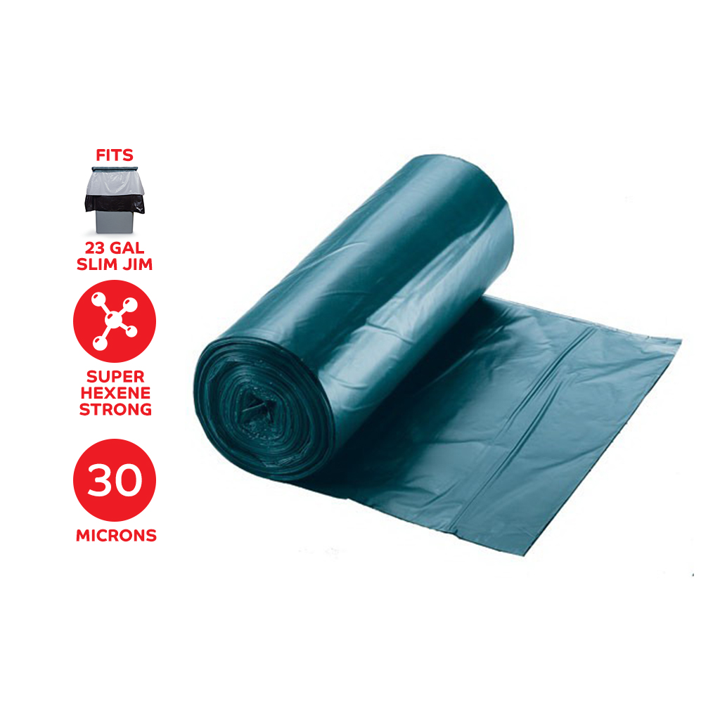  Sureblue 23 Gallon Slim Jim Style Trash Bags Made with Puncture  and Tear Resistant Films